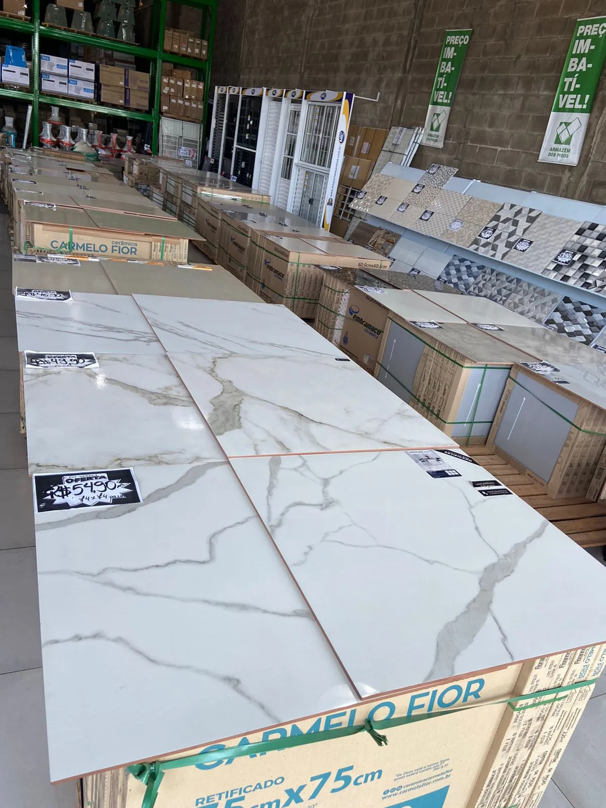 Pisos e azulejos da Armazém dos pisos
